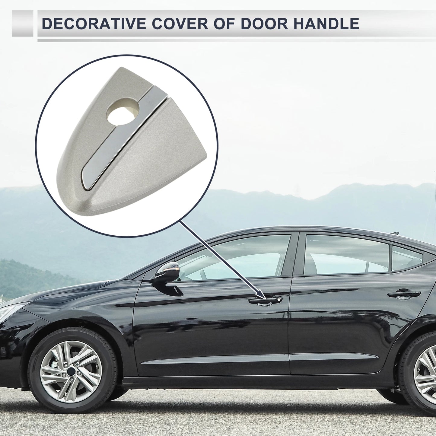 Front Left Door Handle Lock Cylinder Cover for Toyota Corolla