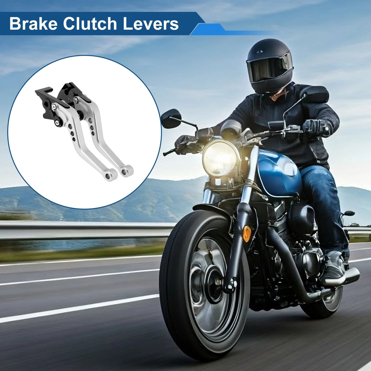 Adjustable Short Brake Clutch Levers for Kawasaki Ninja 300/Z300 (2013–2017)