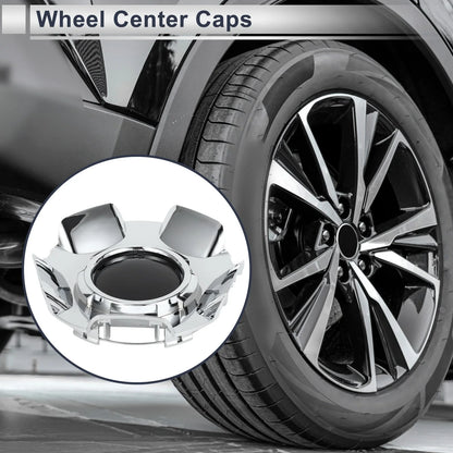 Wheel Center Caps for Chevy Silverado Tahoe Suburban (2007-2014) Black Plastic 1 x
