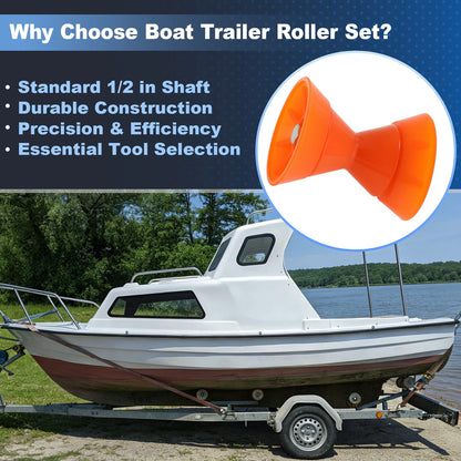 3" Boat Bow Trailer Roller with End Bells