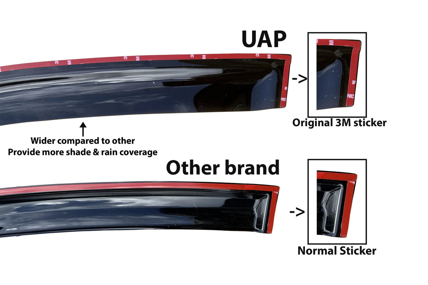 Weather Shield Window Visor for Mazda BT50 (2011–2020)