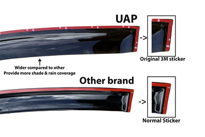 Weather Shield Window Visor for Mazda BT50 (2011–2020)