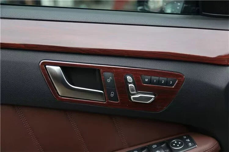 17X Wood Grain Interior Cover Trim Decor for Mercedes-Benz E-Class (2014–2015)