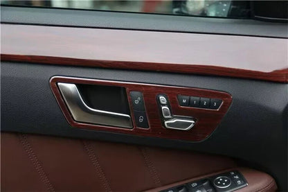 17X Wood Grain Interior Cover Trim Decor for Mercedes-Benz E-Class (2014–2015)