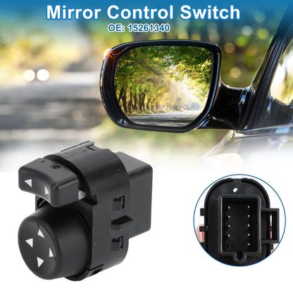 Car Mirror Switch No. 15261340 for Chevrolet Malibu (2004–2008) Plastic Black