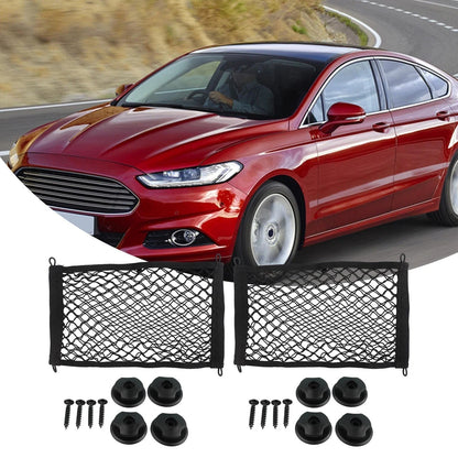 45x25cm Car Stretchable Cargo Net Pocket Trunk Side Elastic Storage Mesh Bag