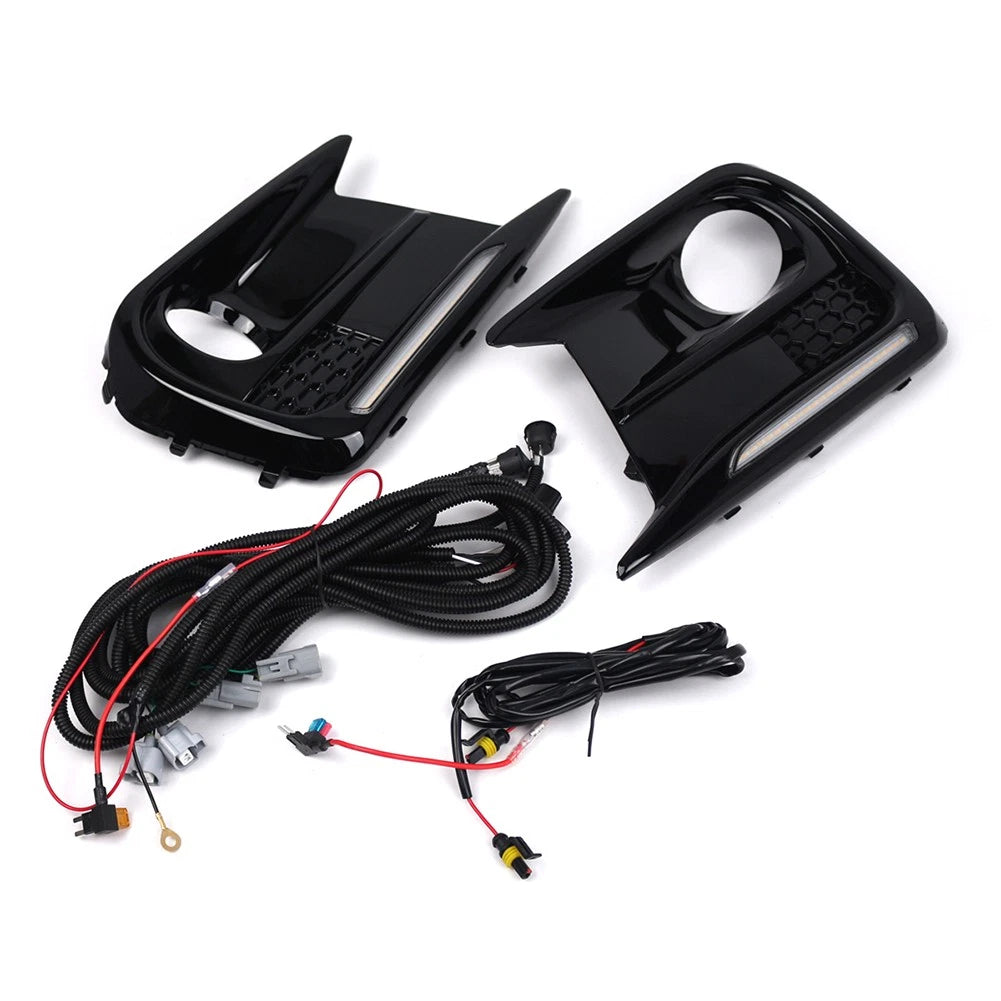 Daytime Running Light Fog Light Bezels Kit for Subaru WRX STI (2018–2021)
