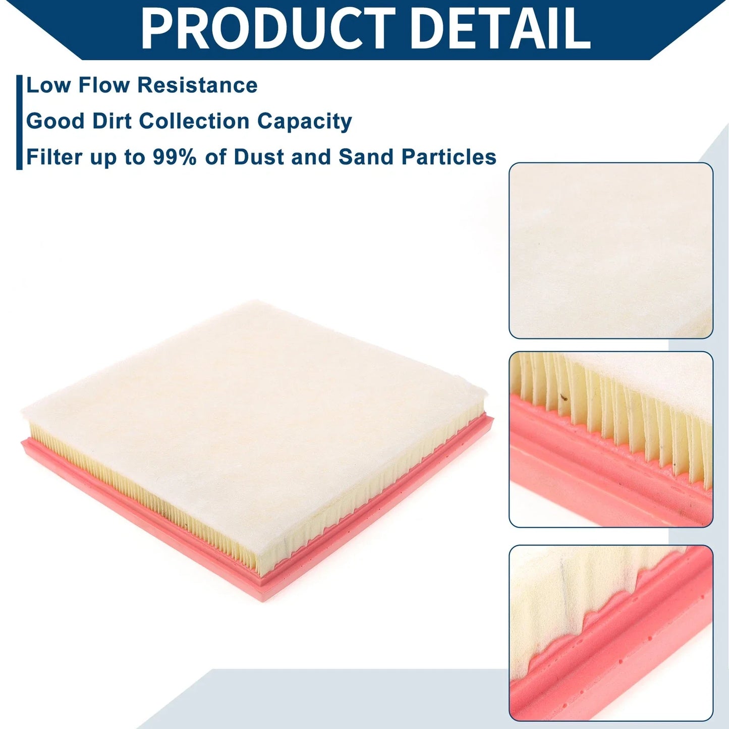 Car Engine Air Filter for Chevrolet Cruze 1.8L (2011-2015) - 1 x Filter