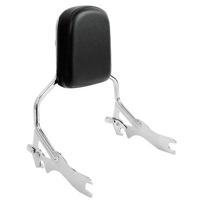 Chrome Sissy Bar Backrest Pad for Harley Softail Fat Bob (2018-2025)