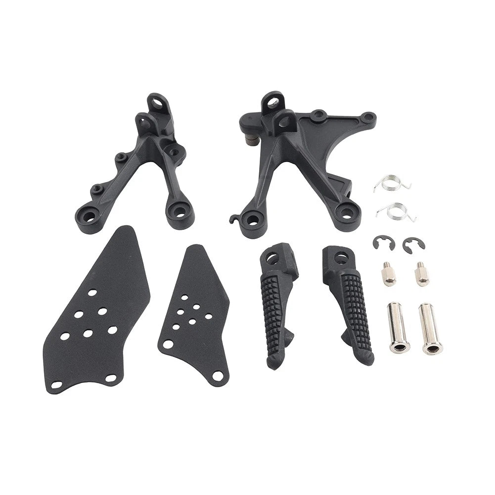 Front Driver Footpeg Footrest Bracket Kit for Kawasaki Ninja ZX6R ZX636 (2009–2024)