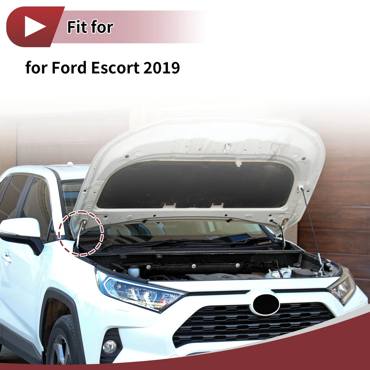 Hood Hinge for Ford Escort (2019) Left Side, Part Number: 1 pcs