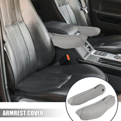 Front Seat Armrest Covers for Honda CR-V (2010-2011) - Gray - 1 Pair