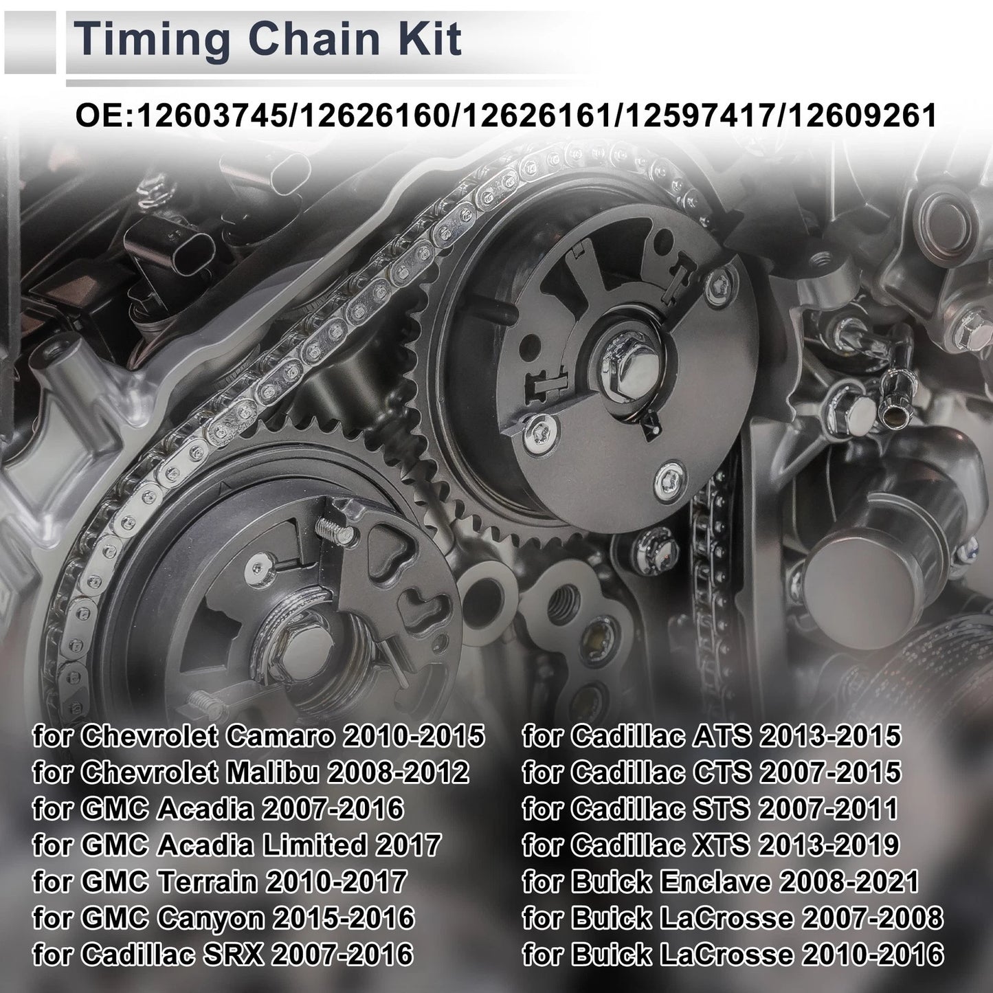 Timing Chain Kit No. 12597417 for Cadillac SRX ATS CTS (2004–2019)