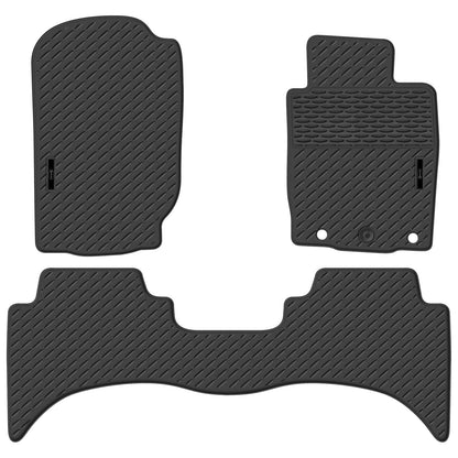 Set of 4 Custom Fit Rubber Floor Mats for Triton MQ Dual Cab (2015–2020)