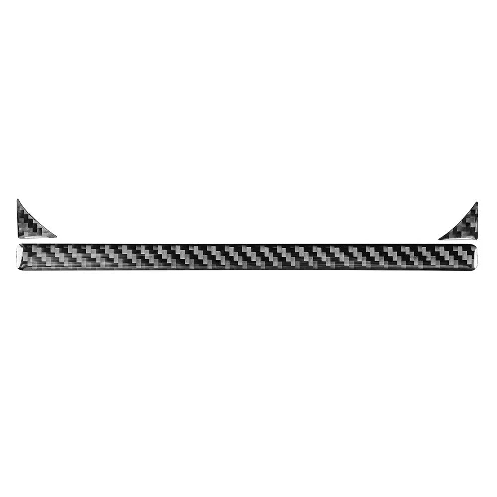 Black Carbon Fiber Cup Holder Panel Trim for Toyota Tundra (2014–2021)