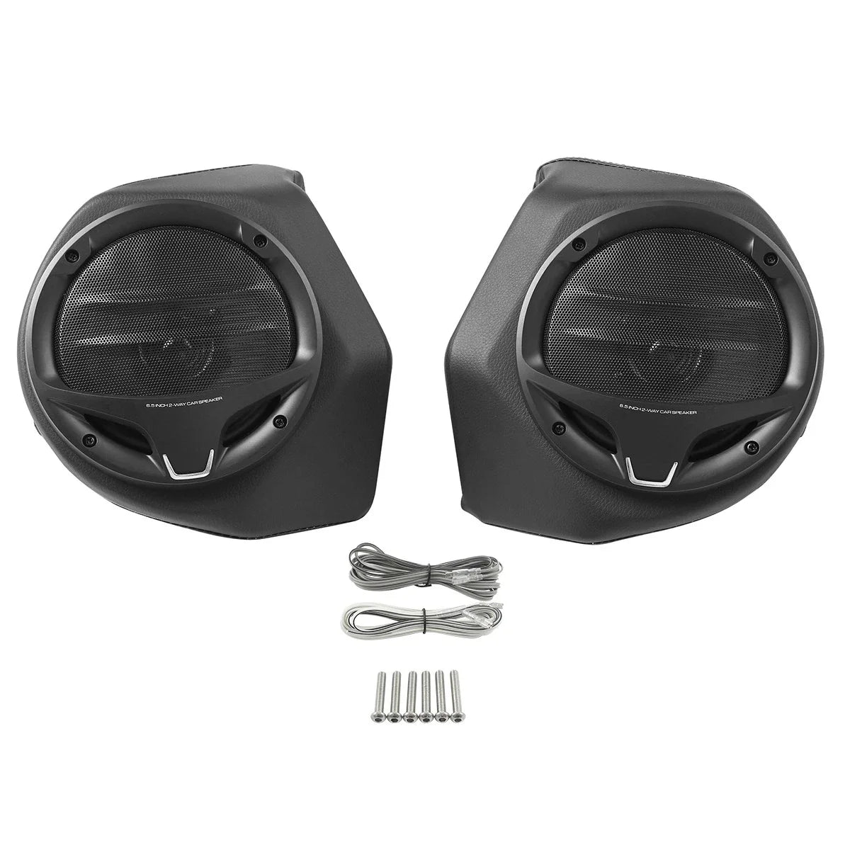 6.5" Black King Trunk Luggage Speakers for Harley Touring Street Glide (14-24)