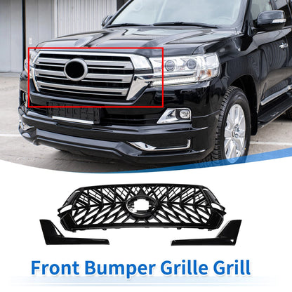 Front Upper Hood Bumper Grille for Toyota Land Cruiser LC200 (2016–2020)