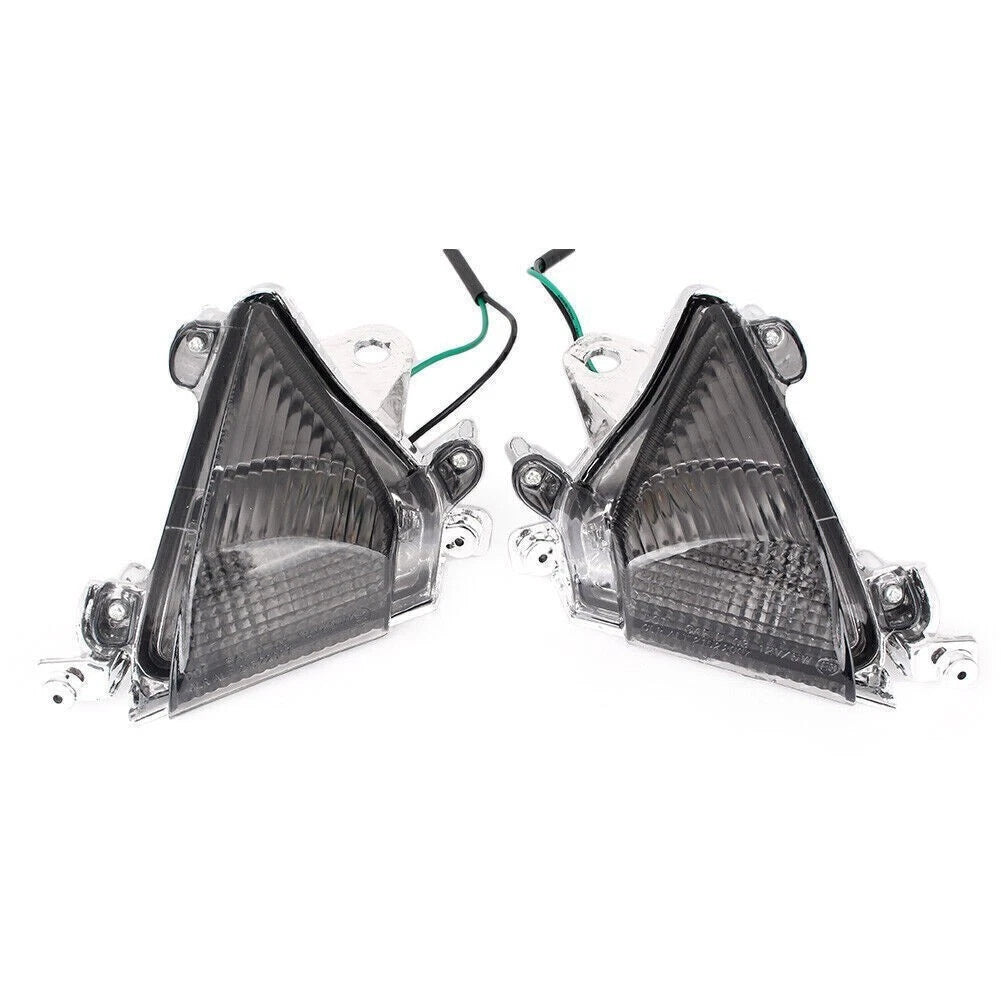 Front Turn Signal Smoke Lens Cover for Kawasaki Ninja ZX10R (2004–2005)