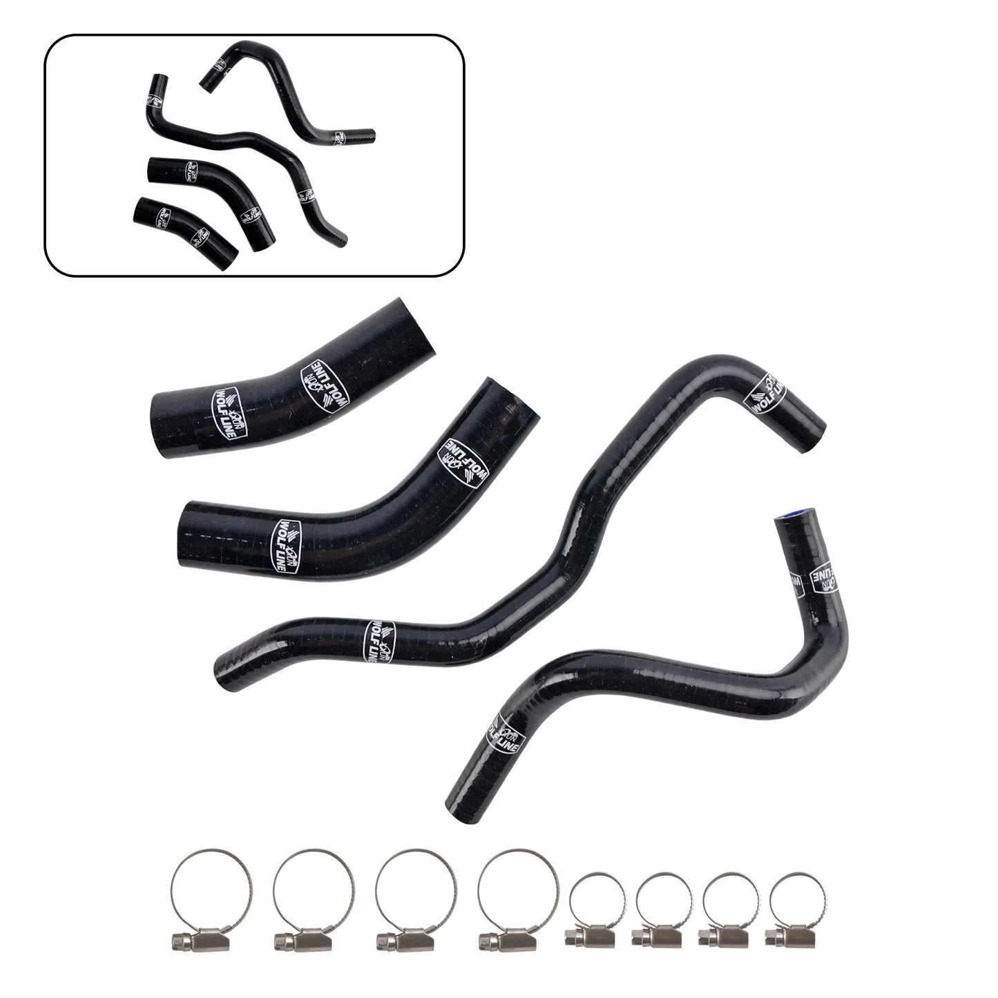 Silicone Radiator Cooling Hose Kit for Yamaha Tenere 700 (2019–2023)