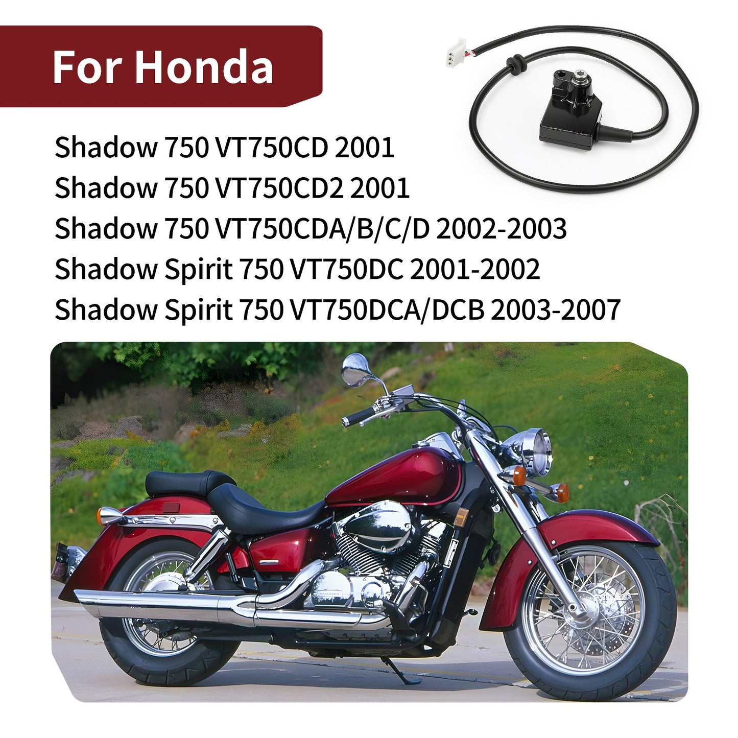 Speed Sensor for Honda Shadow VT750CD VT750DC (2001–2007)