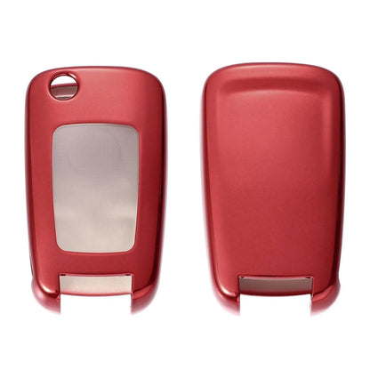 TPU Key Fob Cover for Chevrolet Impala 2014-2019 - Key Fob Shell Protector Red
