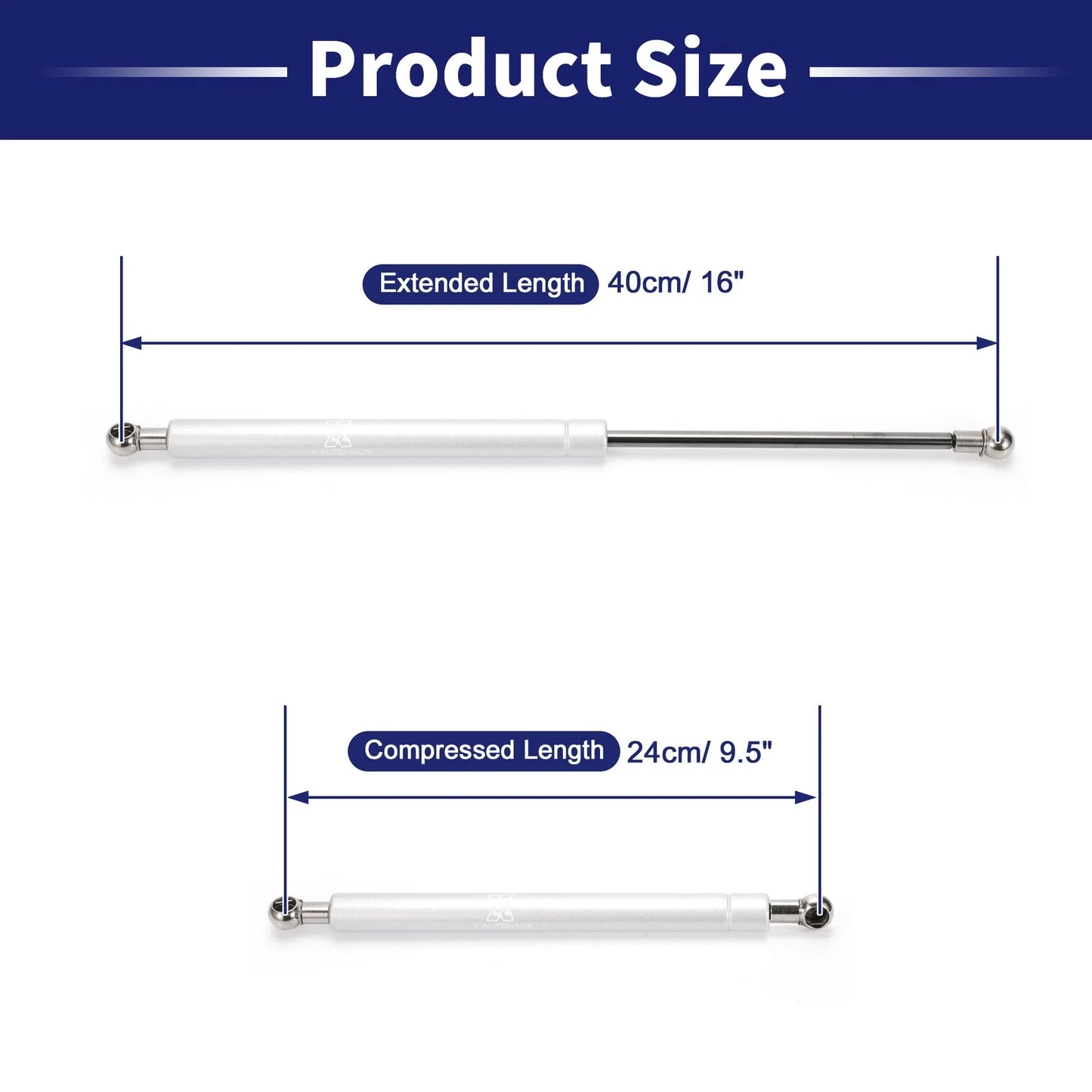 1 Pc Lift Support Strut Gas Spring for RV (16 Inch, 89Lbs/400N)
