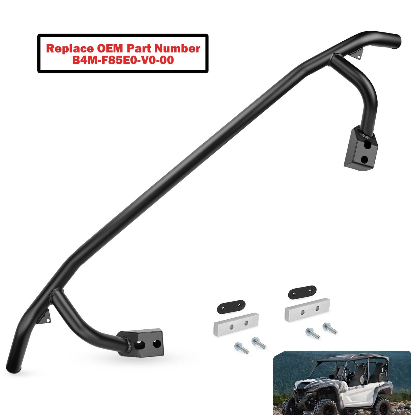 Heavy Duty Rear Brush Guard Kit for Yamaha Wolverine RMAX2 (2021–2023)