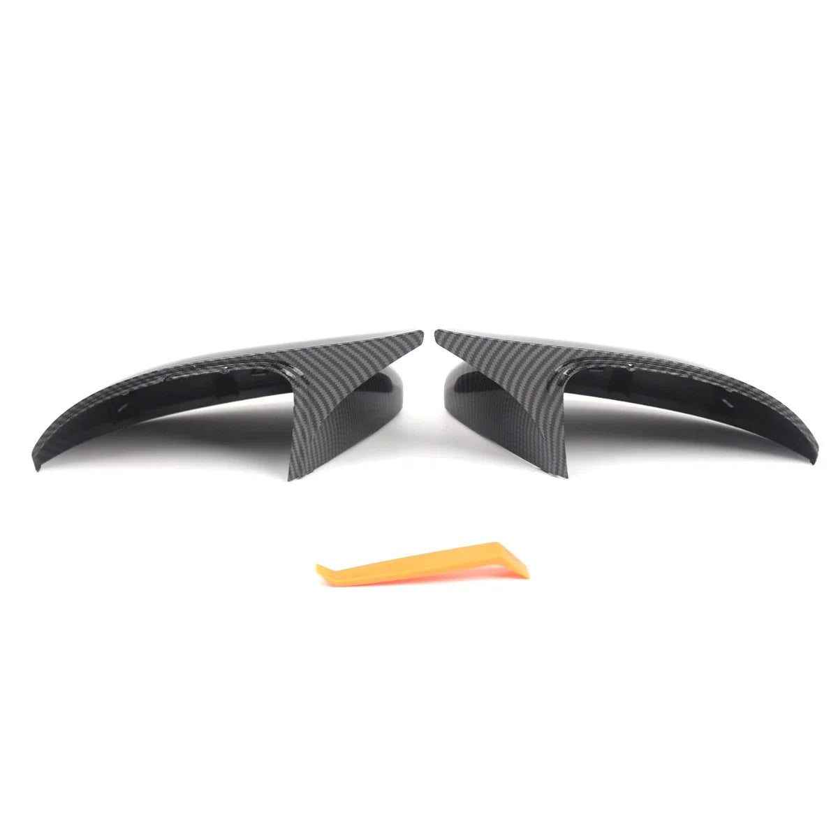 Horn Carbon Style Side Mirror Caps Covers for VW Golf MK7 (2014–2019)