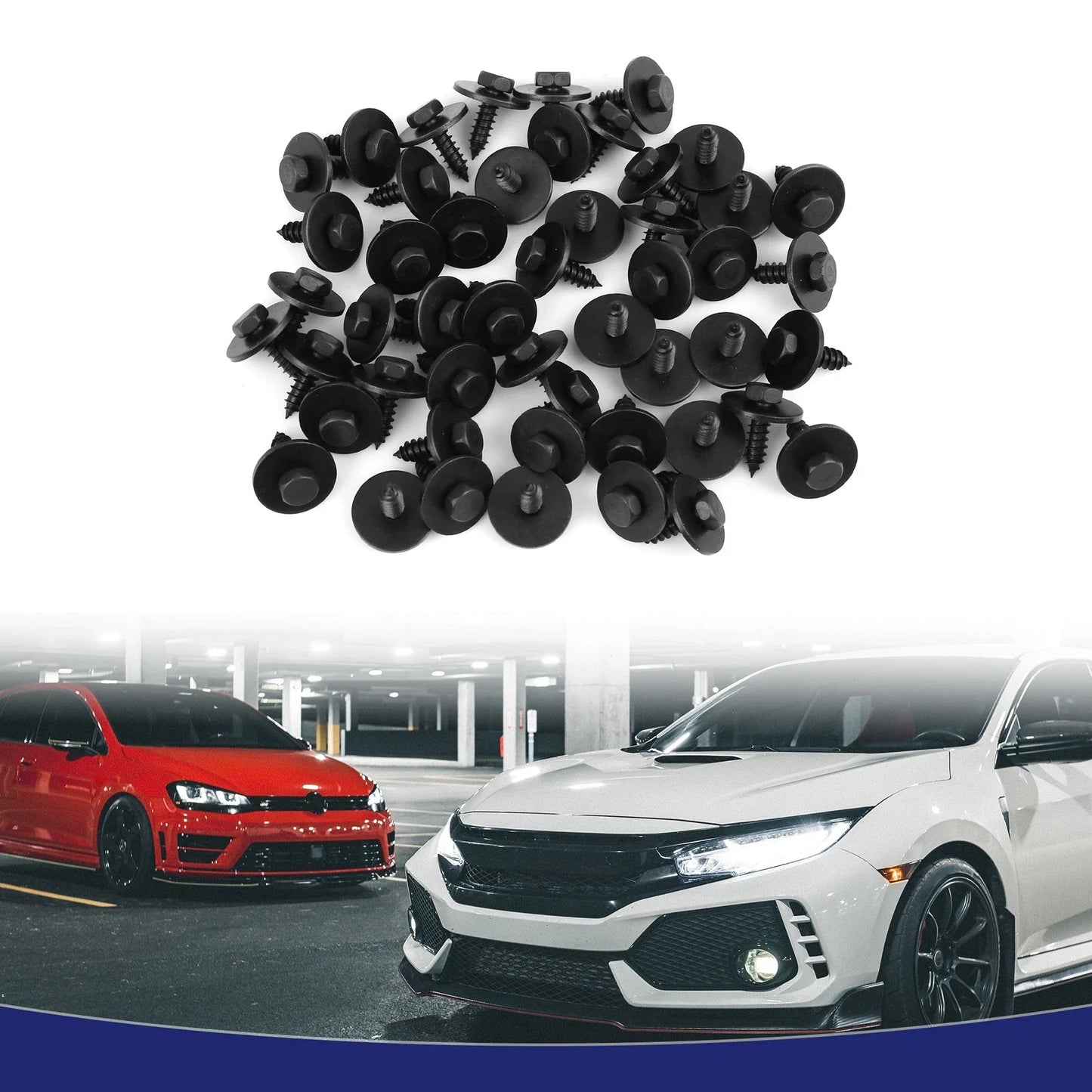 Screw Bolt Retainer Under Cover for BMW 50 pcs