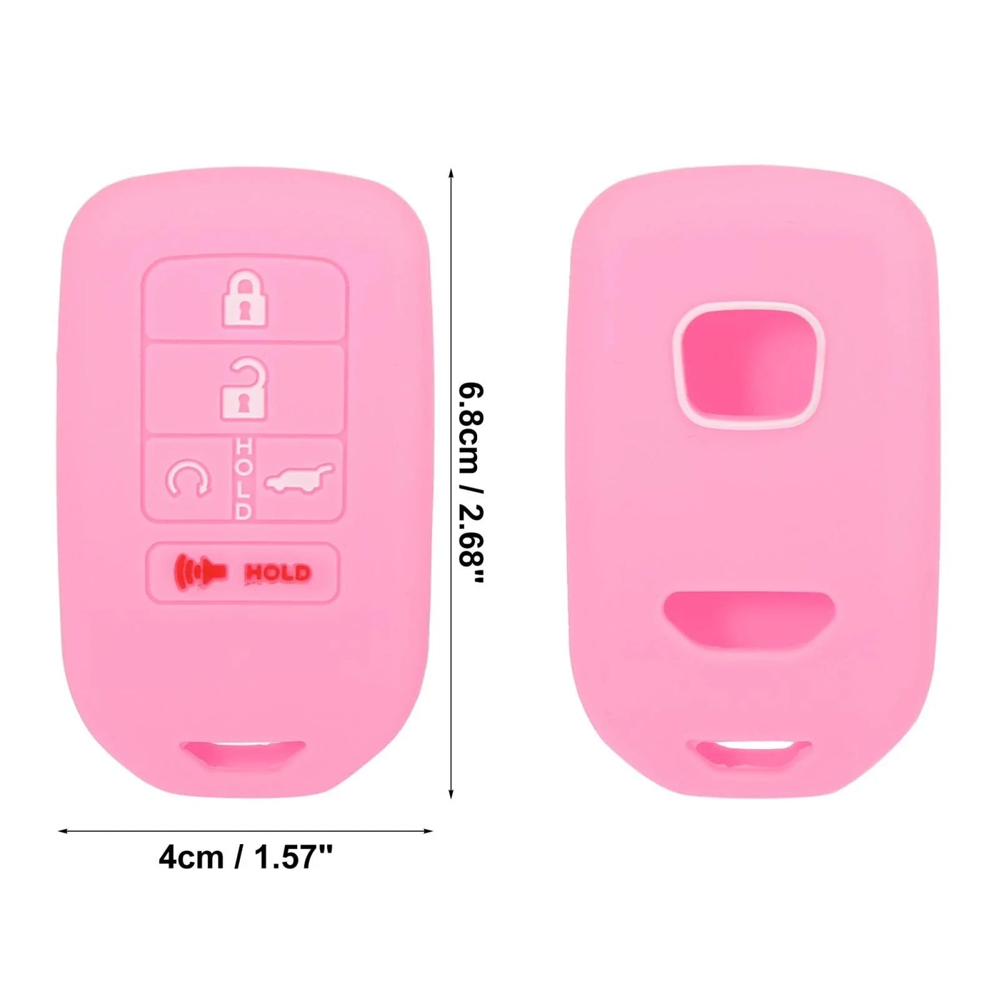 5 x Button Key Fob Cover Case Pink for Honda Accord Civic CR-V (2016-2023)