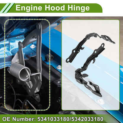 Hood Hinges for Toyota Camry (2007–2011) 53410-33180 1 Pair