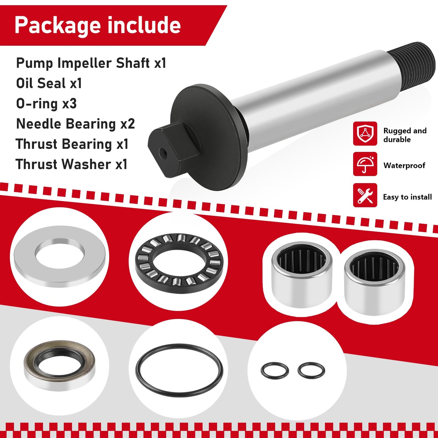 Jet Pump Rebuild Kit for Sea-Doo GTI GTX XP LRV GSX (1996–2004)
