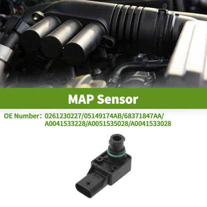 MAP Sensor No.0261230227 for Jeep Wrangler 3.6L (2014–2016)