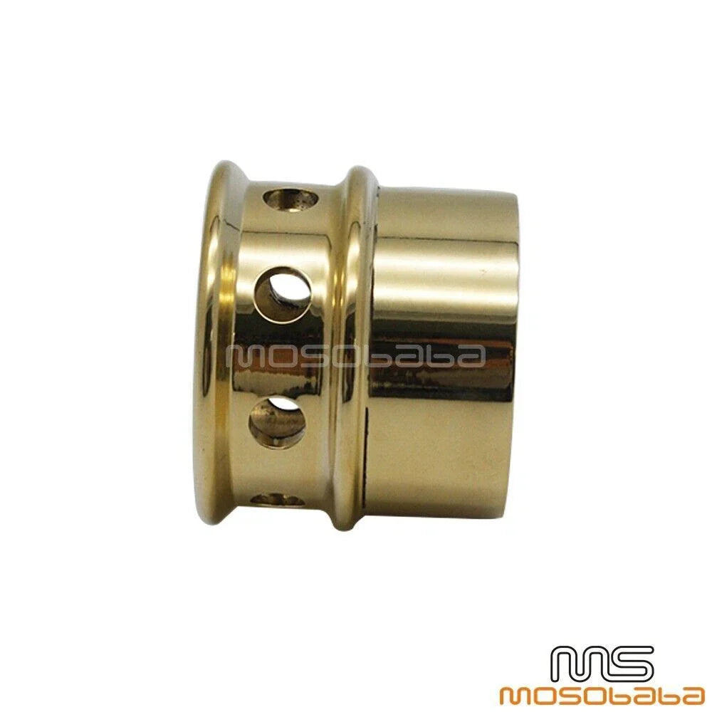 Brass Drilled Exhaust Tip for Harley Bobber Chopper 2.25" Pipes