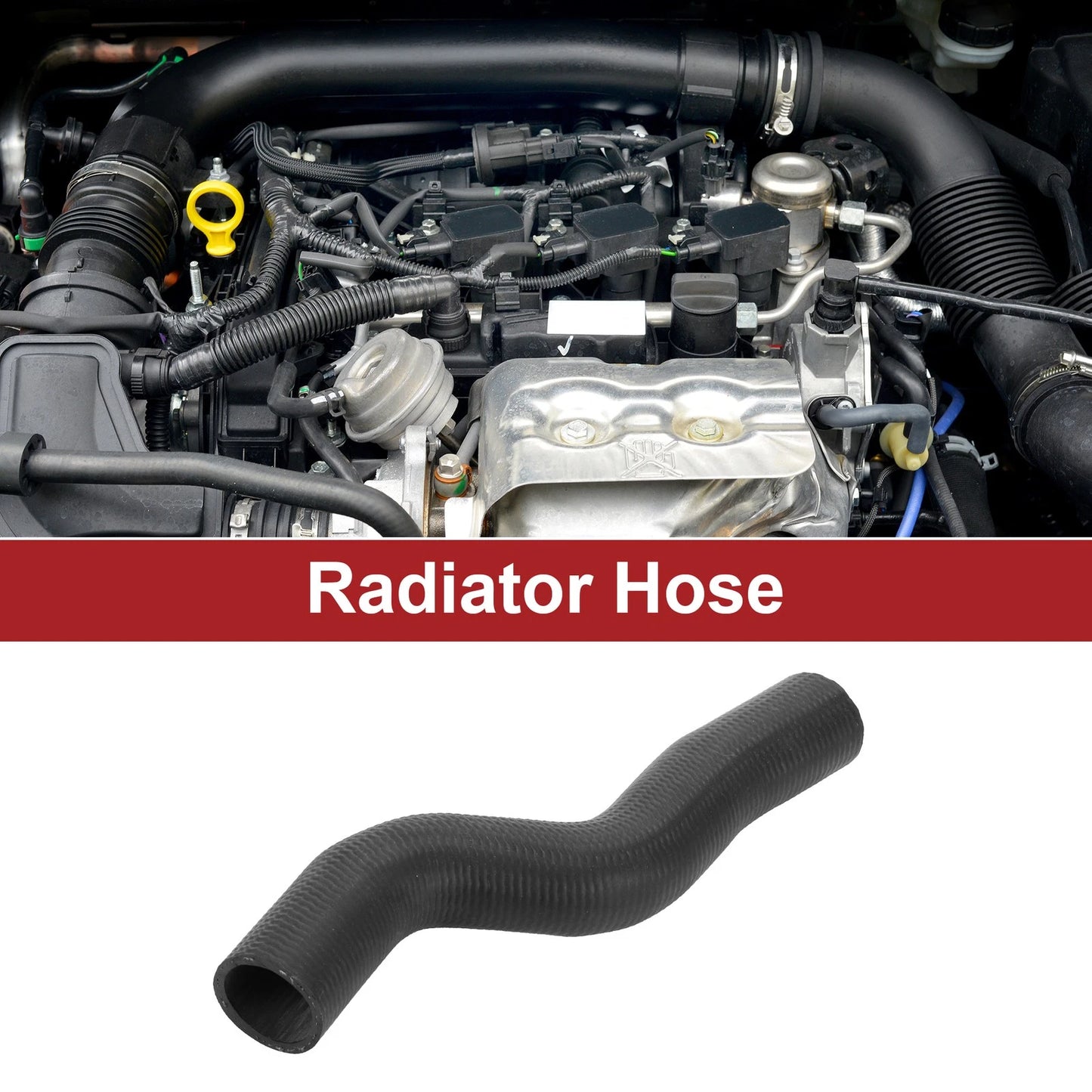 Radiator Hose for Honda Civic 1.8L (2012–2015) No. 19501R1AA01 Rubber Black