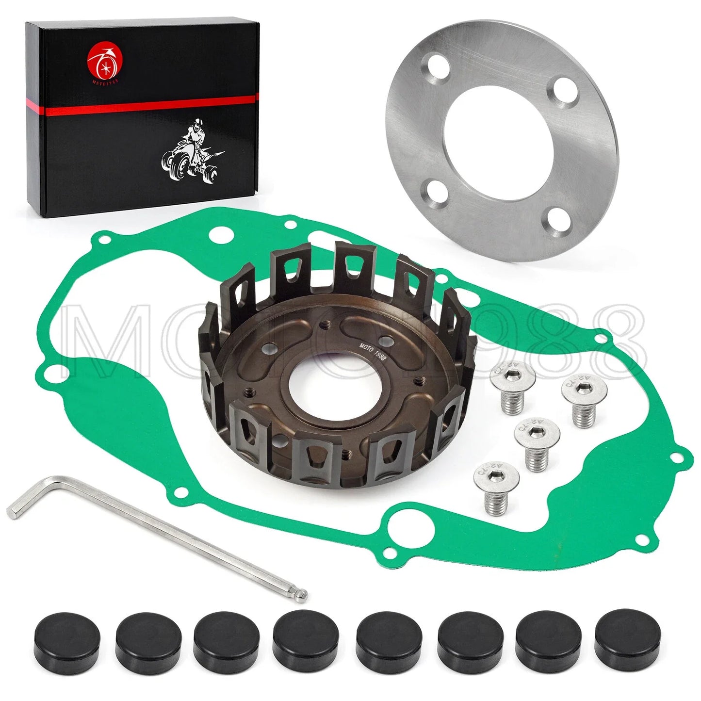 CNC Billet Heavy Duty Clutch Basket & Gasket for YAMAHA Banshee (1987–2006)