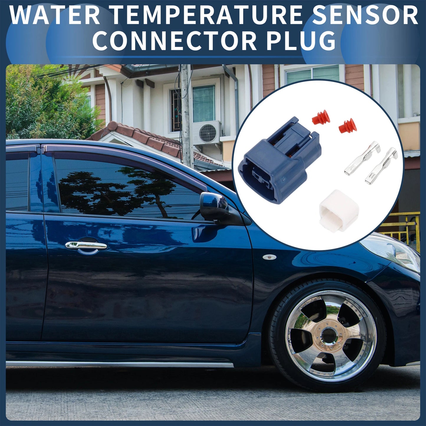 2 Pin Water Temperature Sensor Connector Plug for Nissan