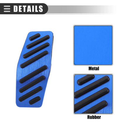 Brake & Accelerator Pedal Covers for Chevrolet Cruze (2009-2020) Black Blue