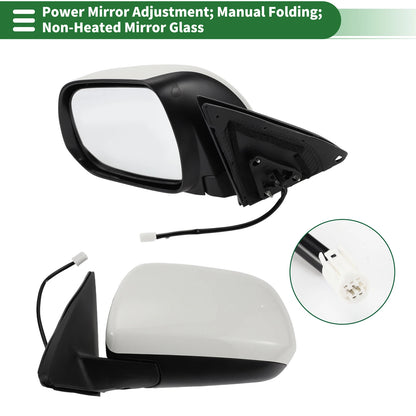 Left Side Door Mirror for Toyota Highlander (Non-Heated, 2001–2023)