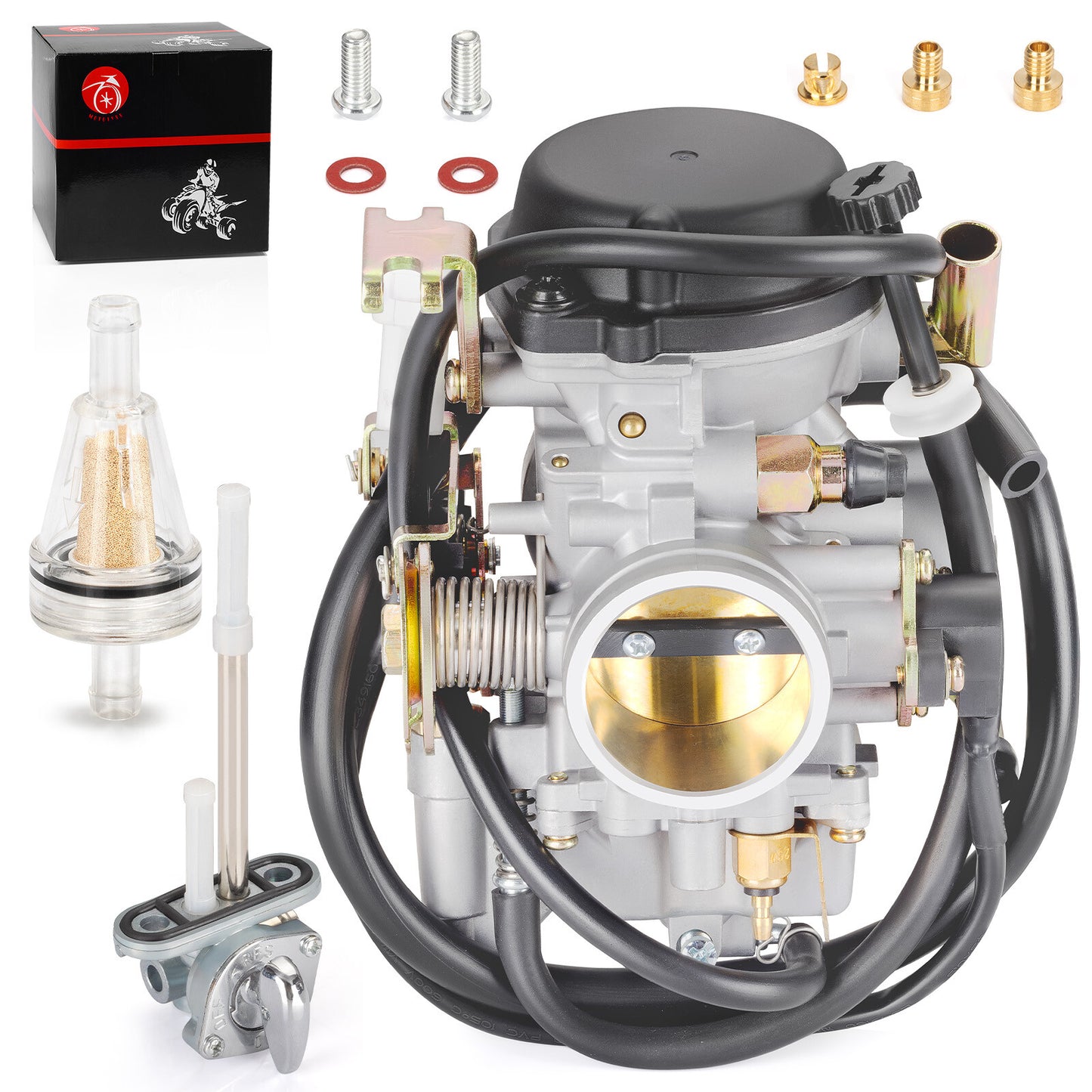 Carburetor and Fuel Valve for Yamaha Road Star 1600 1700 (1999–2003)
