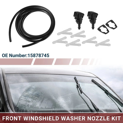 Windshield Washer Nozzle Set for GMC Envoy with Hose & Connectors (2002-2009)