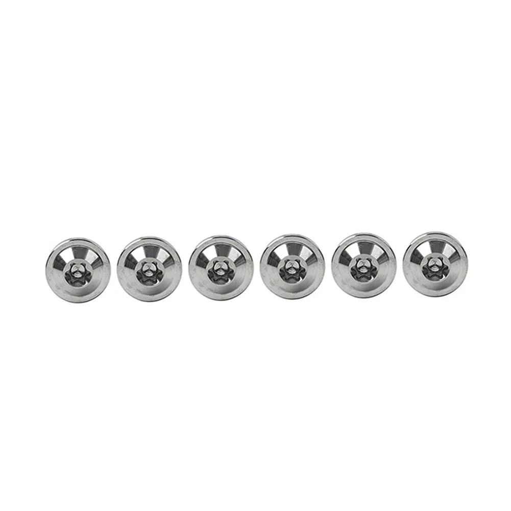 6 x Titanium Alloy M6x25mm Torx Head Bolts for Bike Motor