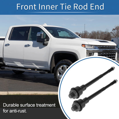 2X Front Inner Tie Rod End Links for Chevrolet Silverado 2500 HD (2011–2019)