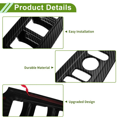 4 Pcs Window Switch Bezel Covers for Honda Civic (2022-2025)