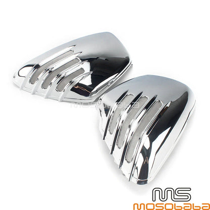 Ribbed Battery Side Panels Covers for Yamaha Virago XV700-1100