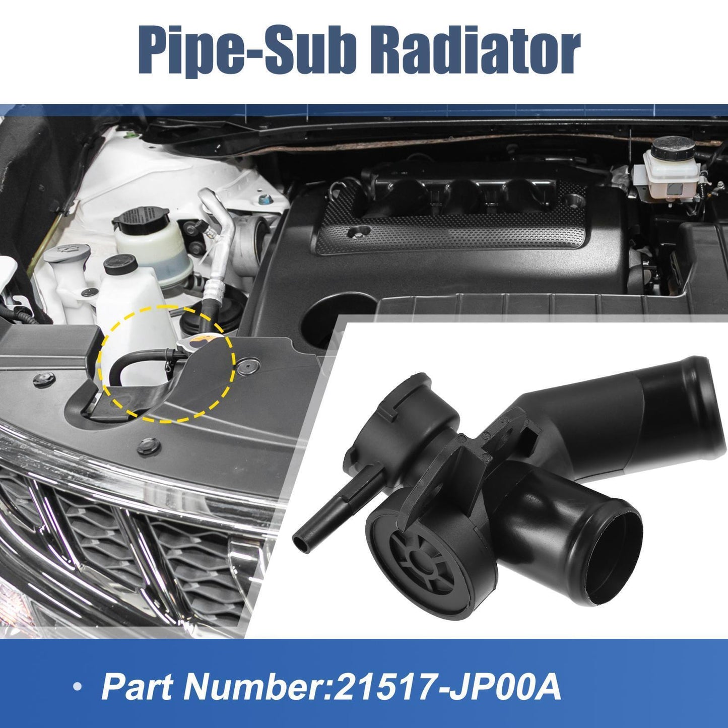 Radiator Coolant Filler Neck Pipe for Nissan Murano (2009–2014)