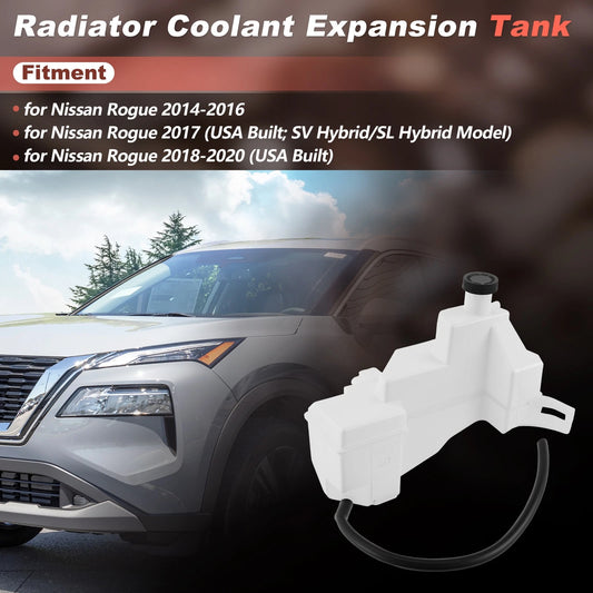 Coolant Expansion Reservoir Tank with Cap for Nissan Rogue (2014–2020) 217104BA0A
