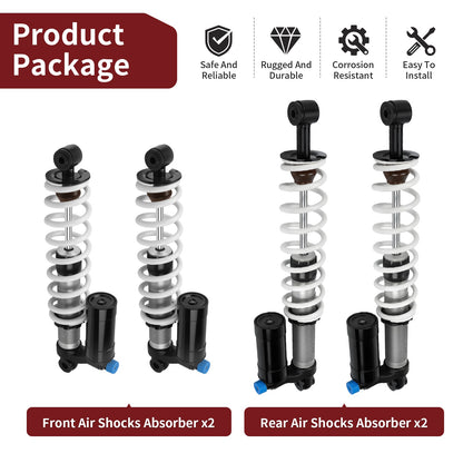 Set of 2 Front Rear Air Shocks for Polaris Scrambler 850 (2013–2025)