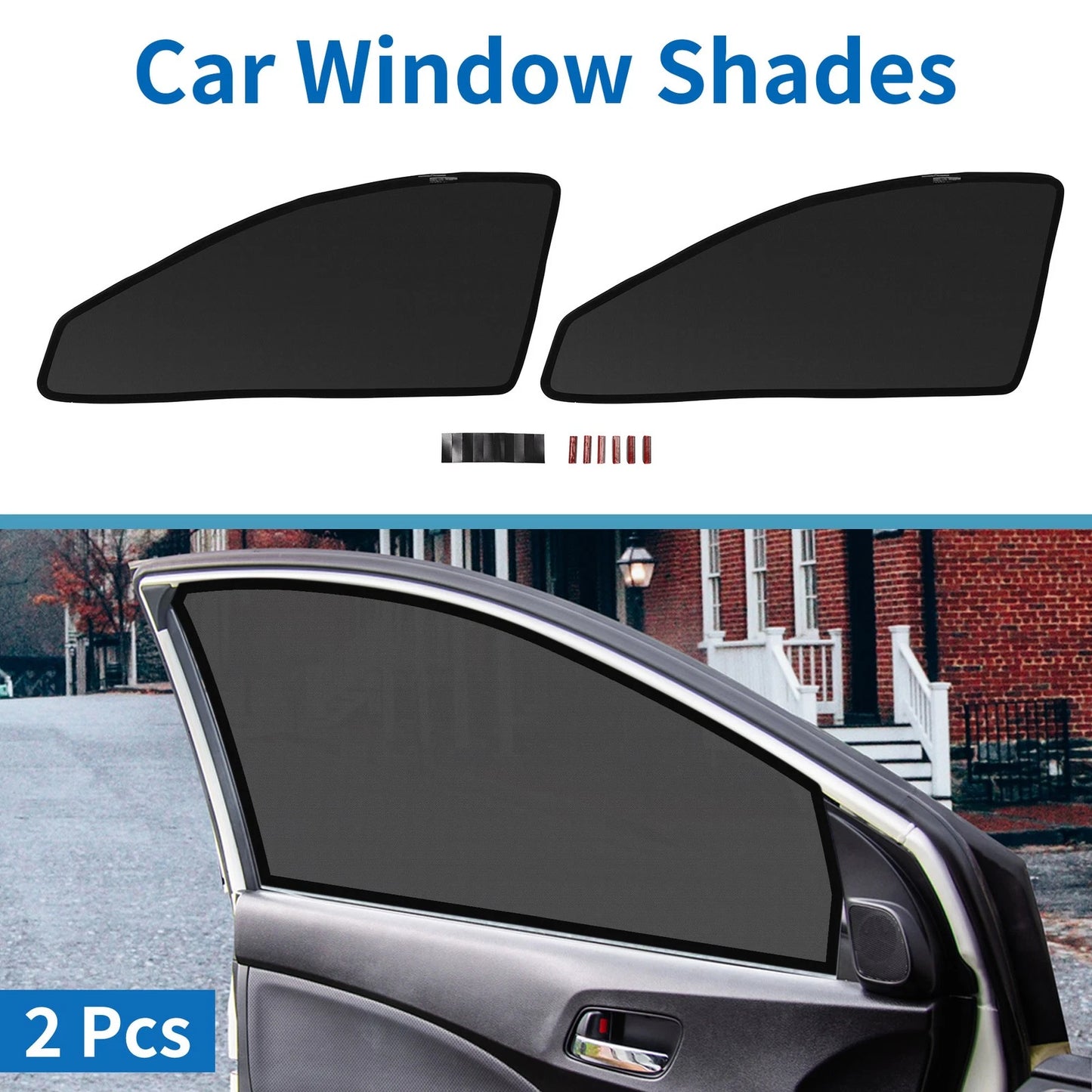 Car Window Cover for Toyota Harrier 60 Series (2014–2020) Net Black