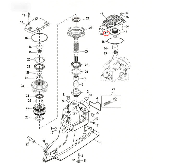 Gimbal Bell Housing Fiber Washer for Mercury MerCruiser